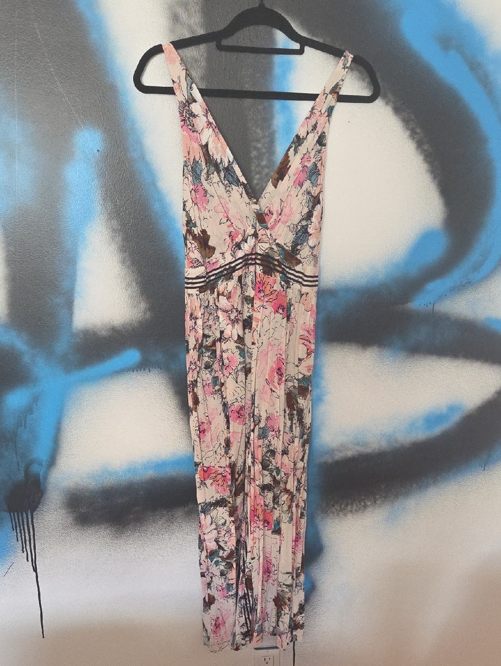 Tracy Reese/NY Pink Floral V-Neck Maxi Dress/Pants